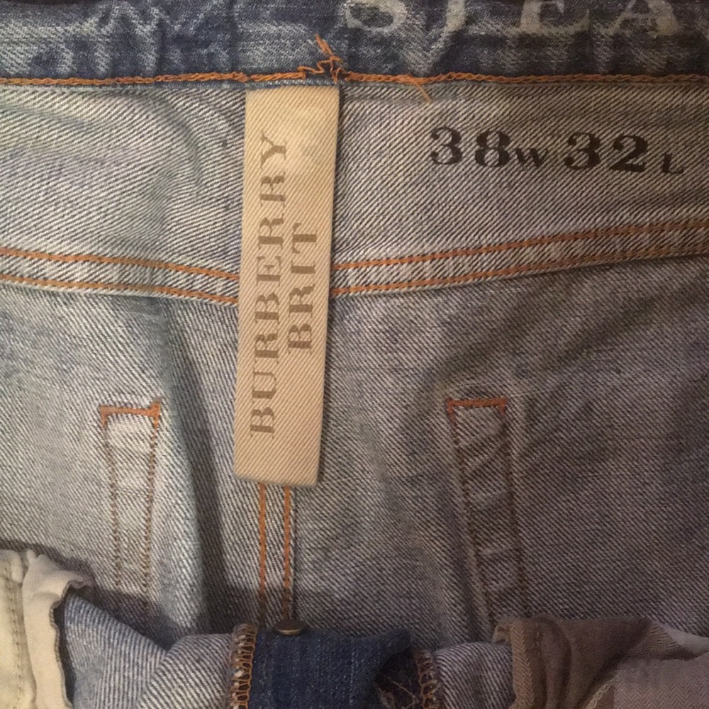 Burberry Jeans men straight fit washed jeans